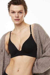 Lencería H&M Seamless Jersey Push-up Bra Mujer Negros | 625431ZDF