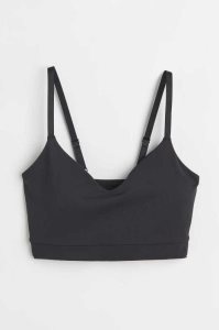 Lencería H&M Super Soft Light Support Sports Bra Mujer Negros | 134985EJW