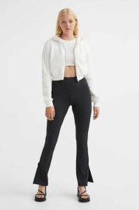 Pantalones H&M Acanalado Leggings Mujer Grises Oscuro | 842071ROD