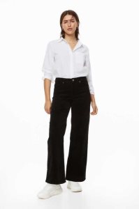 Pantalones H&M Corduroy Mujer Negros | 045679WPN