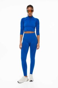 Pantalones H&M DryMove Seamless Sports tights Mujer Azules Claro | 750948JKQ