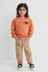 Pantalones H&M Loose Fit Twill Niños Marrom Oscuro | 720946OXV