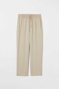 Pantalones H&M Pull-on Lyocell-blend Mujer Beige Claro | 517492RTO