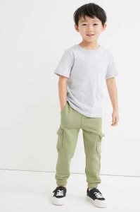 Pantalones Jogger H&M 2-pack Niños Kaki Verdes Grises | 451938FBI