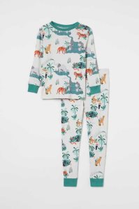 Paquete De Pijama H&M Printed Niños Azules Oscuro | 618705WTB