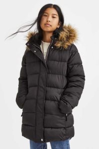 Ropa De Abrigo H&M Encapuchado Puffer Jacket Niños Rosas | 430519KED