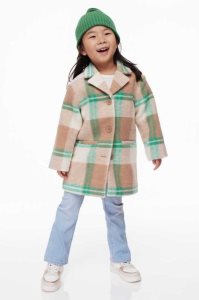 Ropa De Abrigo H&M Felted Coat Niños Beige Verdes | 316920EAL