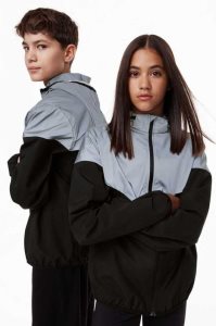 Ropa De Abrigo H&M Reflective Sports Jacket Niños Negros | 309816TRX