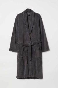 Ropa De Casa H&M Fleece Bathrobe Hombre Negros | 543706NLE