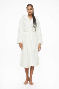 Ropa De Dormir H&M Encapuchado Terry Bathrobe Mujer Rosas | 629103SQJ