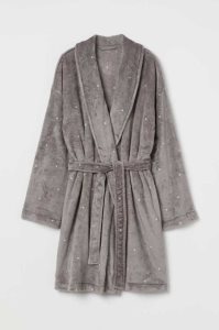 Ropa De Dormir H&M Fleece Bathrobe Mujer Grises Oscuro | 567924VWY