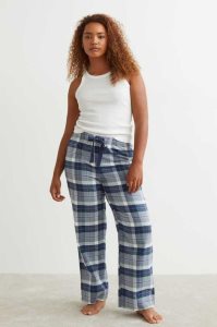 Ropa De Dormir H&M Pajama Pants Mujer Azules Oscuro | 165408RLO