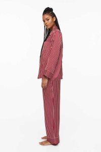 Ropa De Dormir H&M Pajama Shirt and Pants Mujer Kaki Verdes | 765823KFB