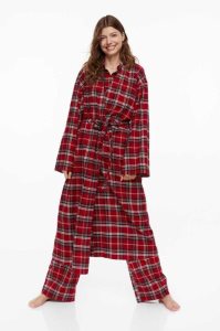 Ropa De Dormir H&M Twill Bathrobe Mujer Rojos | 106754ROA