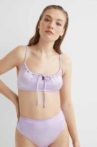 Ropa De Playa H&M Acolchado Tie-detail Bikini Top Mujer Blancos | 329471GWH