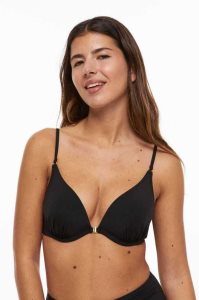 Ropa De Playa H&M Super Push-up Bikini Top Mujer Negros | 804792VME