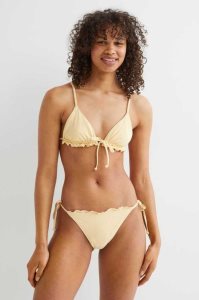 Ropa De Playa H&M Tie Bikini Bottoms Mujer Amarillos Claro | 732041BVD