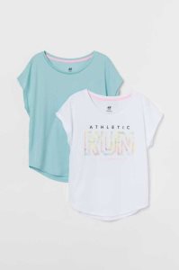 Ropa Deportiva H&M 2-pack Tops Niños Kaki Claro Verdes | 487312QFW