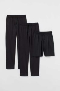 Ropa Deportiva H&M 3-piece Set Niños Negros | 096432EFH