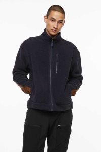 Ropa Deportiva H&M Teddy jacket Hombre Azul Marino Azules Marrom | 120685EIJ