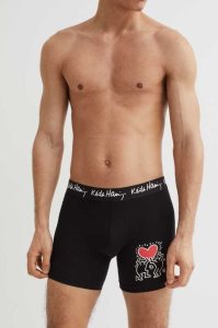 Ropa Interior H&M 3-pack Algodon Boxer Shorts Hombre Negros | 674085UHD