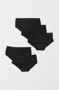 Ropa Interior H&M 5-pack Algodon Briefs Niños Blancos Grises Claro | 526870DPJ