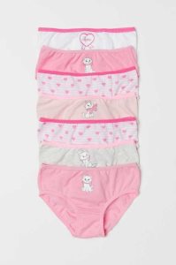 Ropa Interior H&M 7-pack Algodon Briefs Niños Rosas Claro | 201573EXM