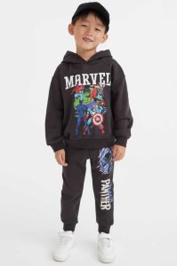 Sudadera Con Capucha H&M Printed Niños Azules Claro | 386570HKB