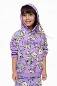 Sudadera Con Capucha H&M Printed Niños Morados | 964073XTB