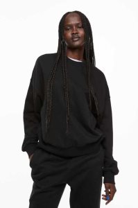 Sudaderas H&M Oversized Mujer Negros | 723905XIR
