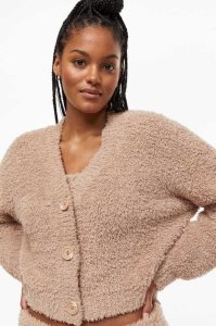 Suéteres H&M Cardigan Mujer Beige | 947521KCM