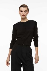 Suéteres H&M Fine-knit Cardigan Mujer Verdes Oscuro | 670231GHY