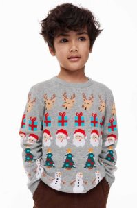 Suéteres H&M Jacquard-knit Algodon Niños Grises | 964832CWP