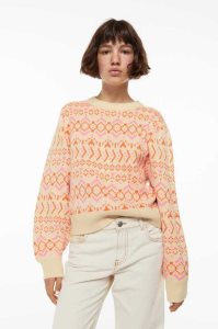 Suéteres H&M Jacquard-knit Mujer Beige Claro | 617429SUI