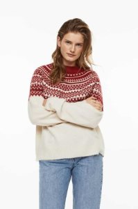 Suéteres H&M Jacquard-knit Mujer Rojos | 570931FLZ