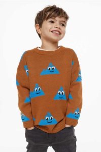 Suéteres H&M Jacquard-knit Niños Marrom | 350246WOV