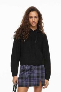 Suéteres H&M Knit Hoodie Mujer Grises | 135842OAC