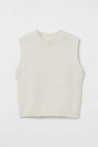 Suéteres H&M Knit Vest Mujer Beige Claro | 953681BLV