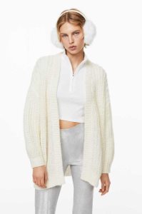 Suéteres H&M Oversized Cardigan Mujer Azules Claro | 498273ENP