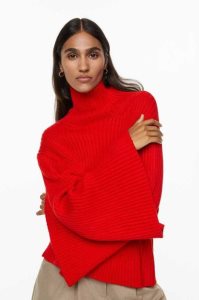 Suéteres H&M Oversized Mock-turtleneck Mujer Grises Marrom | 962438LGZ