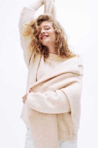 Suéteres H&M Oversized Mujer Beige Blancos | 236897PJG