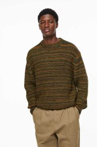 Suéteres H&M Relaxed Fit Rib-knit Hombre Beige | 370189YBR