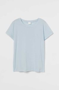 Tops H&M Algodon T-shirt Mujer Beige | 496107CQR