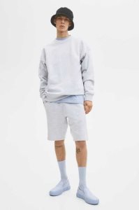 Tops H&M Oversized Fit Algodon Sweatshirt Hombre Moutarde Amarillos | 943251YCB