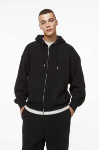 Tops H&M Oversized Fit Zip-through hoodie Hombre Verdes | 158903XIC