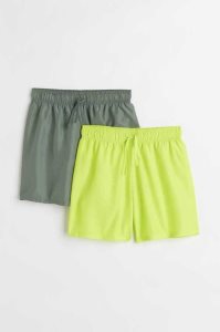 Trajes De Baño H&M 2-pack Shorts Niños Azules Negros | 098325YJA