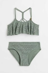 Trajes De Baño H&M Flounced Bikini Niños Kaki Verdes | 598673UDS