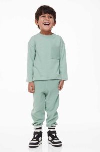 Una sola pieza H&M 2-piece Algodon Niños Verdes Claro | 390185QWD