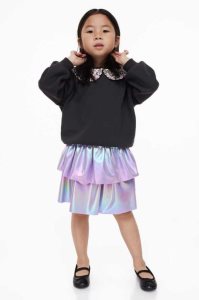 Una sola pieza H&M 2-piece Shimmery Niños Negros Plateados | 294017DLA