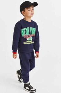 Una sola pieza H&M 2-piece Sweatshirt Niños Azules Oscuro | 430598NWS